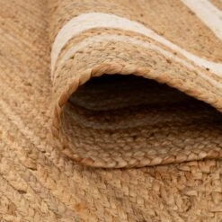 Natural Bordered Jute Rug - Laurel 27 Natural Bordered Jute Rug - Laurel -Kukoon Rugs Store Braided jute laurel 02044