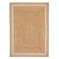 Natural Bordered Jute Rug - Laurel