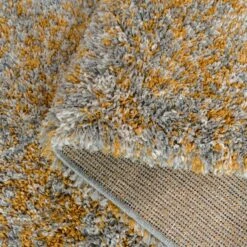 Soft Mottled Gold Grey Shaggy Runner Rug -Kukoon Rugs Store Camberley 20Mottled 20Shaggy 20Rug 20 108 5B4 5D