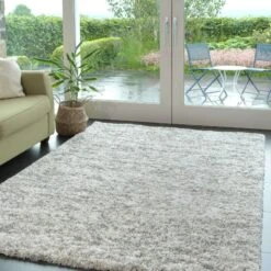 Soft Mottled Silver Shaggy Runner Rug -Kukoon Rugs Store Camberley 20Mottled 20Shaggy 20Rug 20 142 5B5 5D