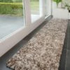 Soft Mottled Brown Shaggy Hall Rug -Kukoon Rugs Store Camberley 20Mottled 20Shaggy 20Rug 20 71