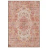 Washable Pink Medallion Rug - Dusk -Kukoon Rugs Store Caoimhe Dusk Overhead SQ