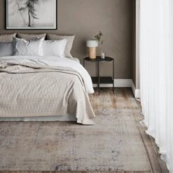 Washable Terracotta Vintage Rug - Wander -Kukoon Rugs Store Caoimhe Wander room web bedroom