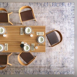 Washable Terracotta Vintage Rug - Wander -Kukoon Rugs Store Caoimhe wander web room dining overhead