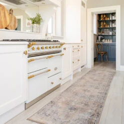 Washable Terracotta Vintage Rug - Wander -Kukoon Rugs Store CaoimheWanderKitchenRunnerRugweb8