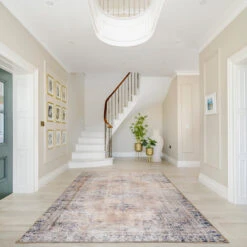 Washable Terracotta Vintage Rug - Wander -Kukoon Rugs Store CaoimheWanderroomRugweb1