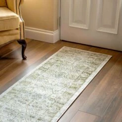 Vintage Traditional Green Floral Hall Runner Rug -Kukoon Rugs Store Catalina 20Living 20Room 20Rug 20Runner 20 69 5B1 5D