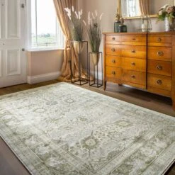 Vintage Traditional Green Floral Hall Runner Rug -Kukoon Rugs Store Catalina 20Living 20Room 20Rug 20Runner 20 69 5B5 5D