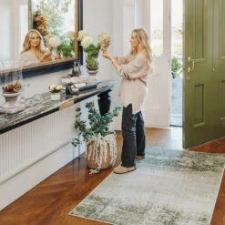 Earthy Green Abstract Rug - Barrow -Kukoon Rugs Store Catalina Barrow Room web