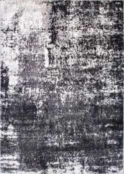 Modern Black Abstract Distressed Runner Rug -Kukoon Rugs Store ENZO 20RUNNER 201A 20 8 5B5 5D