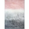 Modern Pink Distressed Striped Living Room Rug 1 Modern Pink Distressed Striped Living Room Rug -Kukoon Rugs Store Enzo Asko Blush Straight On Pink Black Distressed Rug