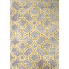 Modern Grey Ochre Trellis Living Room Rug -Kukoon Rugs Store Enzo Cashba Ochre Straight On Grey Yellow Trelis Soft Cheap Rug jpg