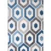 Blue Geometric Honeycomb Living Room Rug 2 Blue Geometric Honeycomb Living Room Rug -Kukoon Rugs Store Enzo York Blue Straight On Blue Grey Diamond Soft Cheap Rug jpg