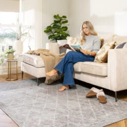 Washable Greige Berber Rug - Brindle -Kukoon Rugs Store Everyday Brindle room web 3