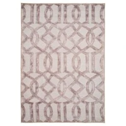 Washable Neutral Geometric Rug - Burrow