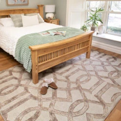 Washable Neutral Geometric Rug - Burrow -Kukoon Rugs Store Everyday Burrow room web 6