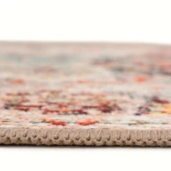 Traditional Medallion Washable Rug - Hue 26 Traditional Medallion Washable Rug - Hue -Kukoon Rugs Store Everyday Hue Detail 2 1
