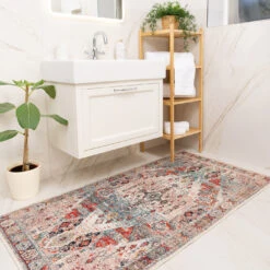 Traditional Medallion Washable Rug - Hue 35 Traditional Medallion Washable Rug - Hue -Kukoon Rugs Store Everyday Hue room web 1