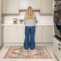 Traditional Medallion Washable Rug - Hue 28 Traditional Medallion Washable Rug - Hue -Kukoon Rugs Store Everyday Hue room web 7 1