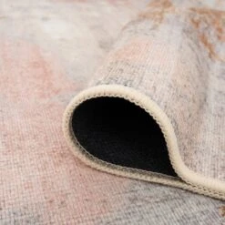 Washable Distressed Kitchen Mat - Lissy -Kukoon Rugs Store Everyday Lissy Detail 10 2