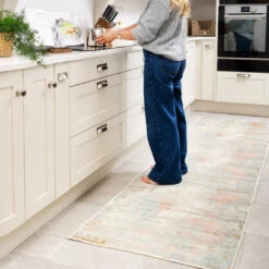 Washable Multicolour Abstract Runner - Lissy -Kukoon Rugs Store Everyday Lissy room web RRL 5