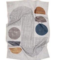 Washable Modern Wabi-Sabi Rug - Orb -Kukoon Rugs Store Everyday Orb overhead scrunch 2