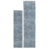 Washable Blue Geometric Runner - Plato 1 Washable Blue Geometric Runner - Plato -Kukoon Rugs Store Everyday Plato overhead RR RRL SQ