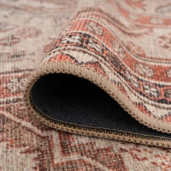 Washable Terracotta Kitchen Mat - Rowe -Kukoon Rugs Store Everyday Rowe Detail 11 1