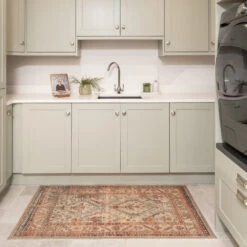 Washable Terracotta Kitchen Mat - Rowe