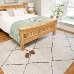 Washable Berber Trellis Rug - Sol 24 Washable Berber Trellis Rug - Sol -Kukoon Rugs Store Everyday Sol room web 6