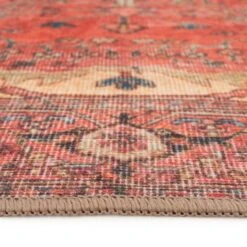 Kashan Washable Terracotta Runner - Viv -Kukoon Rugs Store Everyday Viv Detail 06 2