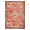 Kashan Washable Terracotta Rug - Viv -Kukoon Rugs Store Everyday Viv Overhead SQ