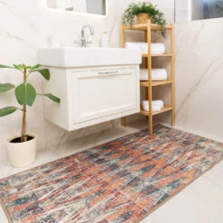 Washable Multicolour Zig Zag Rug - Ziggy -Kukoon Rugs Store Everyday Ziggy room web 3