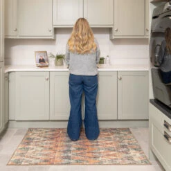 Washable Multicolour Zig Zag Rug - Ziggy -Kukoon Rugs Store Everyday Ziggy room web 7 1