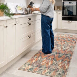 Washable Multicolour Zig Zag Runner - Ziggy 15 Washable Multicolour Zig Zag Runner - Ziggy -Kukoon Rugs Store Everyday Ziggy room web RRL 5