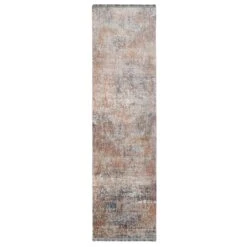 Subtle Rustic Abstract Rug - Amina -Kukoon Rugs Store Fionna Amina Beige Multi Abstract Vintage Runner Overhead SQ 1186 Rug