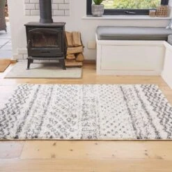 Cream Scandi Nordic Shaggy Runner Rug -Kukoon Rugs Store Florence Etna Cream Lifestyle 1 5B2 5D