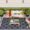 Grey Trellis Indoor Outdoor Rug - Seville