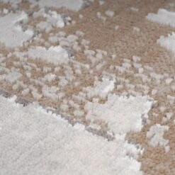 Distressed Abstract Beige Runner Rug -Kukoon Rugs Store Hatton grace beige RR overhead for web 5B4 5D