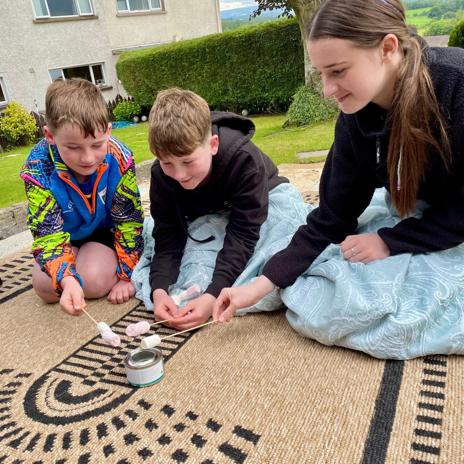 Jute Tone Aztec Outdoor Rug - Prele 9 Jute Tone Aztec Outdoor Rug - Prele - Image 7