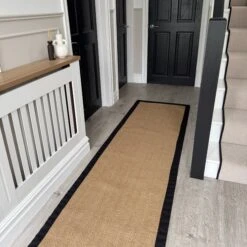 Black Border Jute Runner Rug - Juliette Black -Kukoon Rugs Store IMG 2434 1