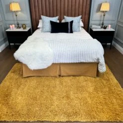 Super Soft Luxury Yellow Shaggy Rug -Kukoon Rugs Store IMG 4105