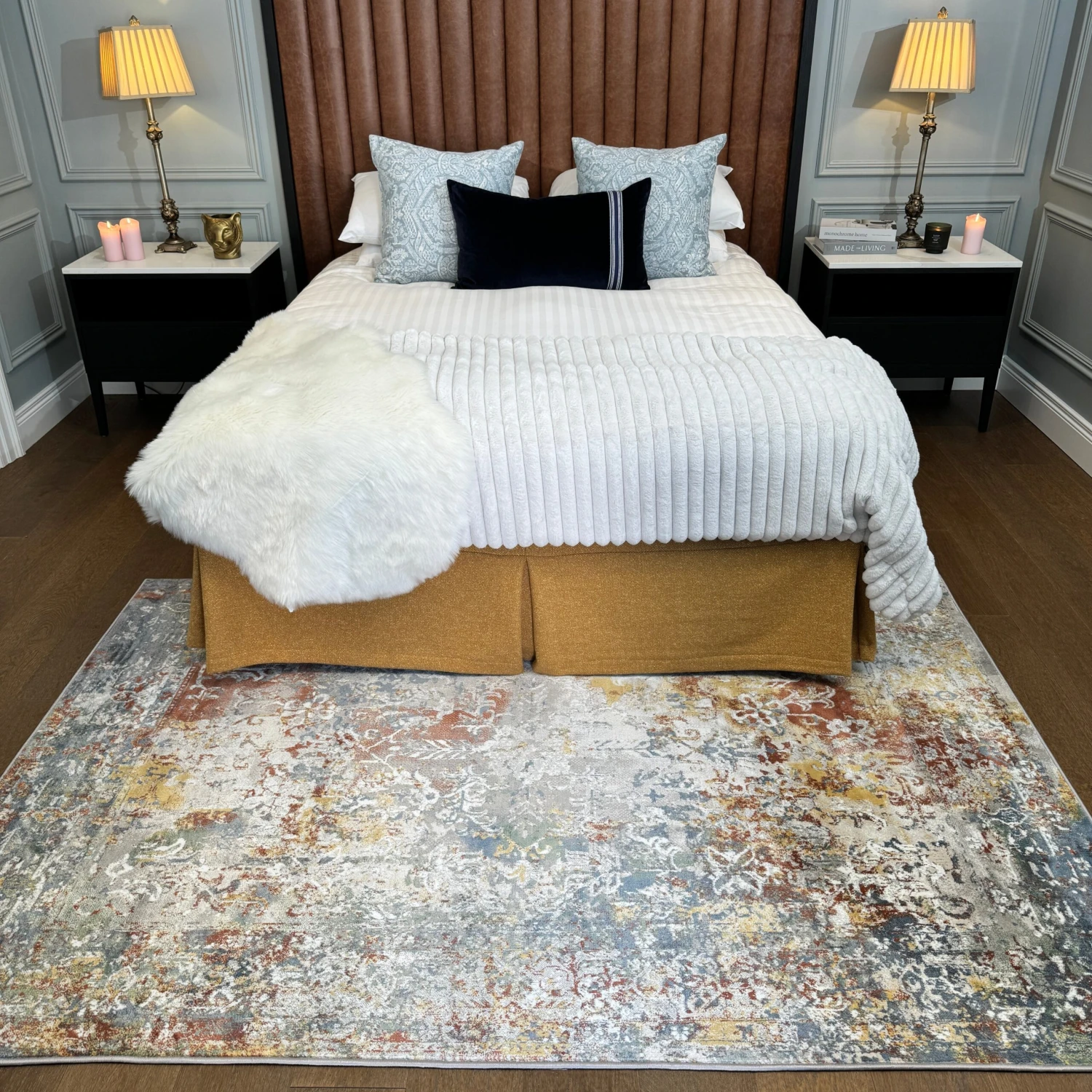 Rustic Colourful Boho Area Rug - Aiyana 4 Rustic Colourful Boho Area Rug - Aiyana - Image 2