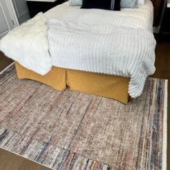 Multicolour Woven Border Rug - Alden -Kukoon Rugs Store IMG 4143