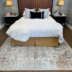 Flatwoven Washable Distressed Multicolour Area Rug - Cecilia -Kukoon Rugs Store IMG 4252