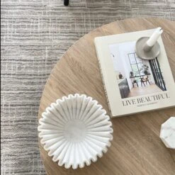 Subtle Beige Geometric Area Rug - Noah -Kukoon Rugs Store IMG 7030