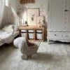 Premium Cream Shaggy Rug - Lace -Kukoon Rugs Store IMG 9723