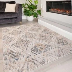 Natural Toned Diamond Hall Runner Rug 12 Natural Toned Diamond Hall Runner Rug -Kukoon Rugs Store Ikaro 20living 20rooms 20rugs 20 111 5B2 5D