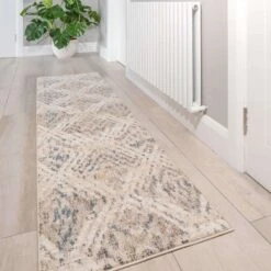 Natural Toned Diamond Hall Runner Rug 13 Natural Toned Diamond Hall Runner Rug -Kukoon Rugs Store Ikaro 20living 20rooms 20rugs 20 111 5B3 5D