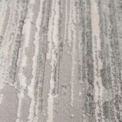 Grey Brush Strokes Area Rug - Nami -Kukoon Rugs Store Ishbel Nami 01088